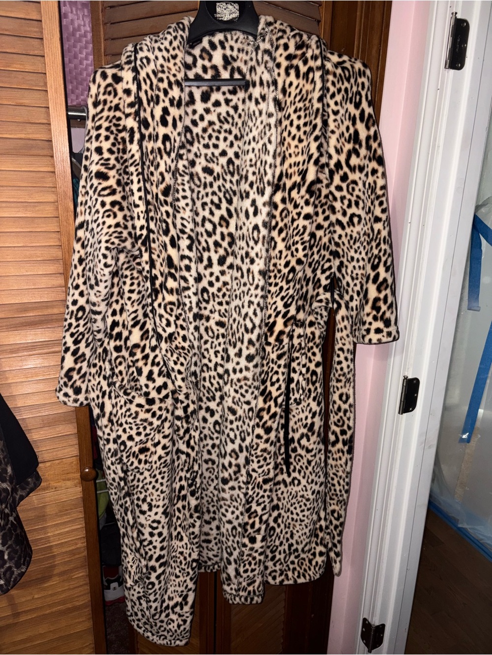 Victoria’s Secret leopard robe.